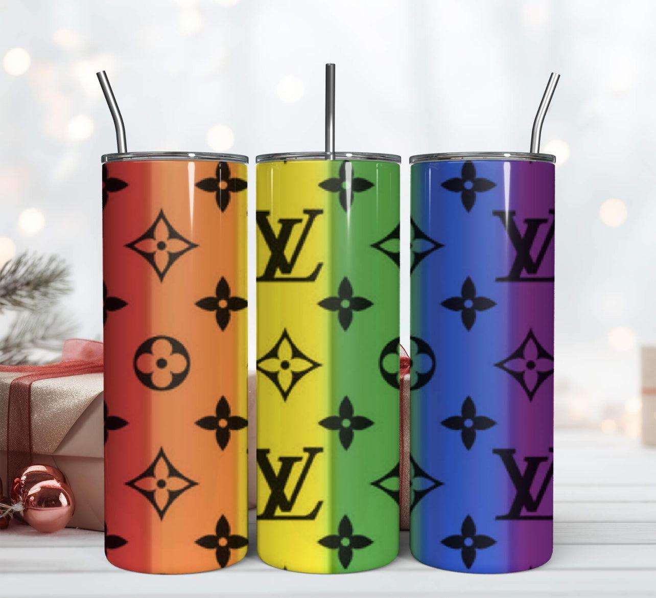 Rainbow LV 20oz Tumbler - K&W CUSTOM CREATIONS