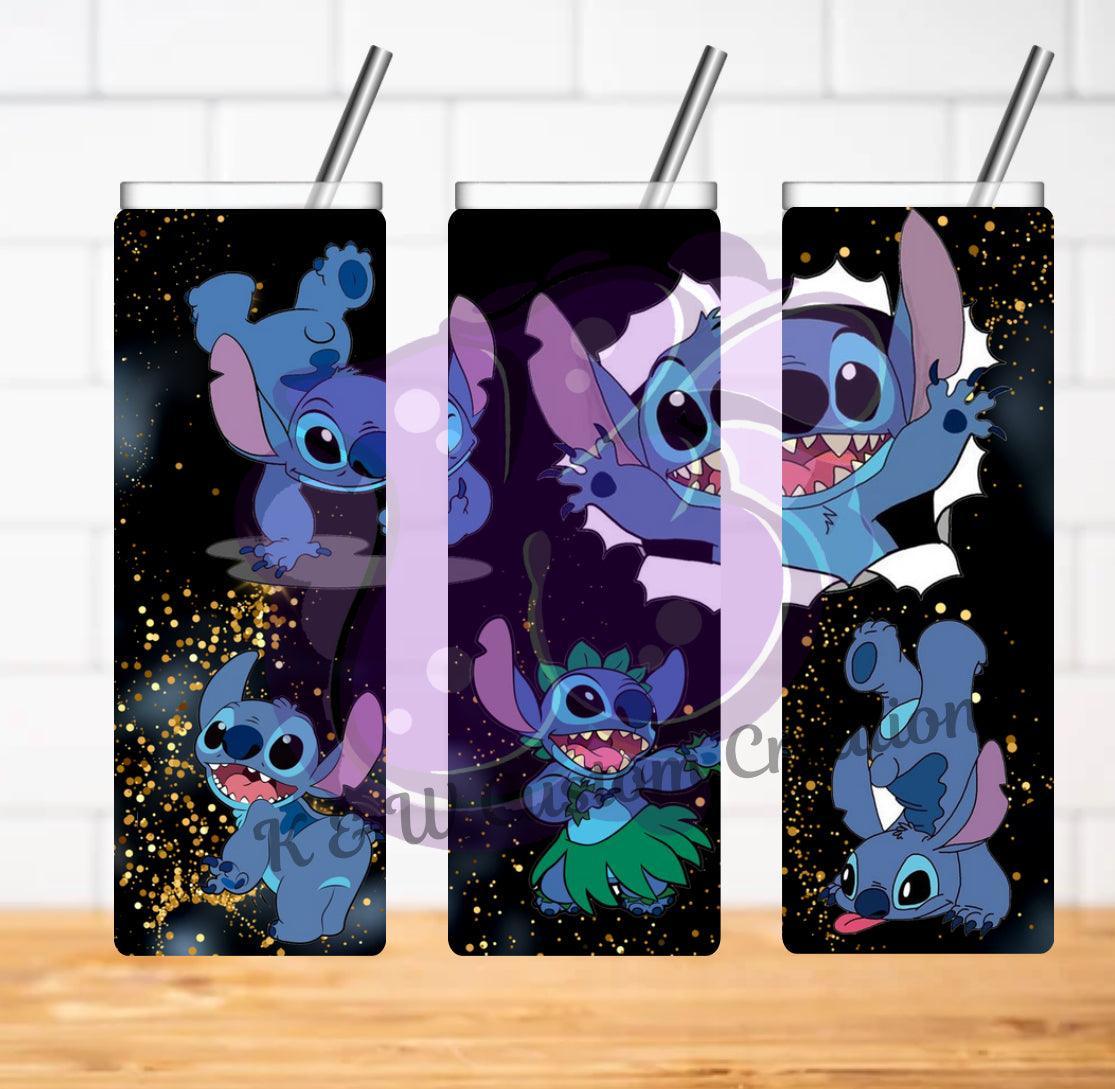 Silly Blue Alien 20oz Tumbler Durable Hydration Cup Fun Alien Enthusiasts Everyday Use - KW CUSTOM CREATIONS
