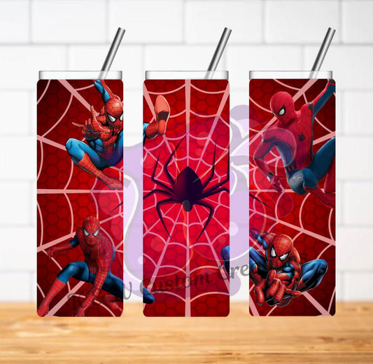 Spider 20oz Stainless Steel Tumbler Keeps Drinks Hot Or Cold Durable Travel Mug For Hiking Camping - KW CUSTOM CREATIONS